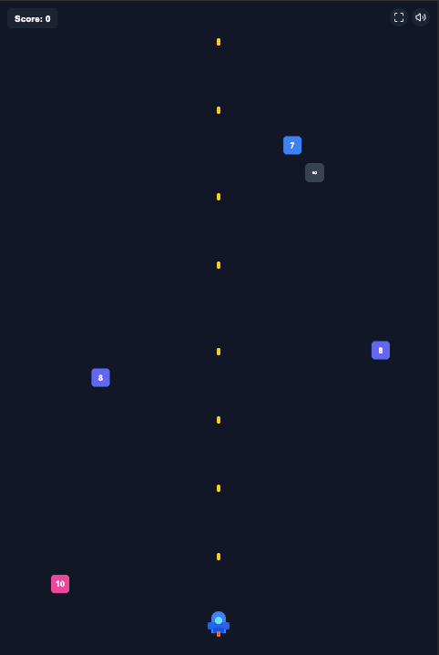Block X Bluster — Retro-Inspired PWA Action Shooter tablet view